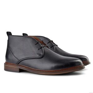 Shoe The Bear Dalton Leather Chukka Boots - Black, Men’s EU 46 (US 12.5/13)